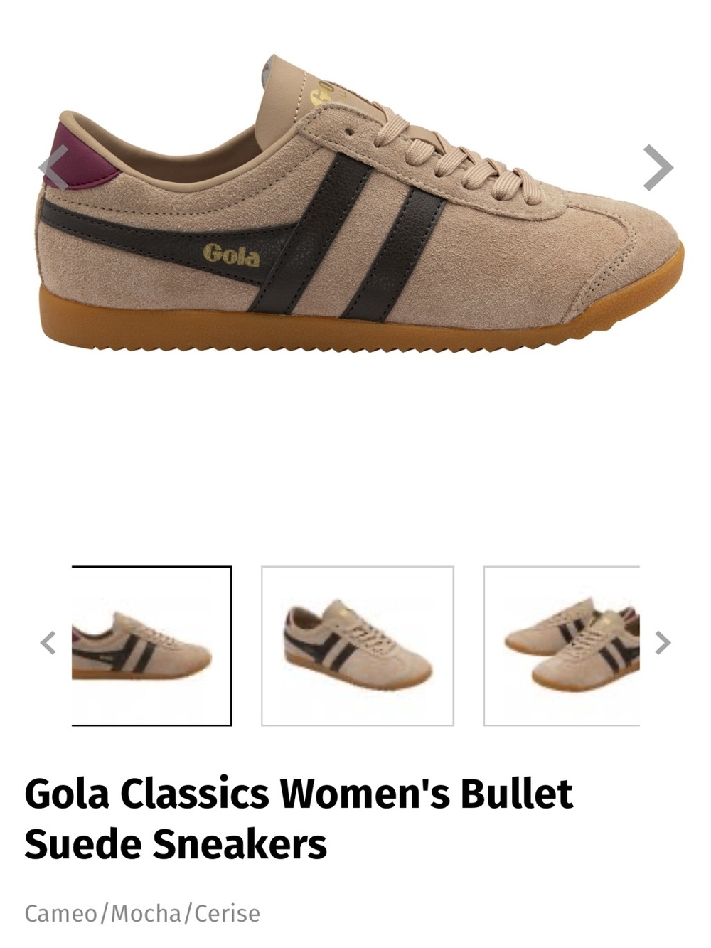 Gola Women's Bullet Suede Sneakers - Cameo/Mocha